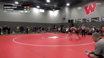 JV-28 lbs Round 1 - McKenna Hoeger, Prairie, Cedar Rapids vs Lily Brenner, Colfax-Mingo