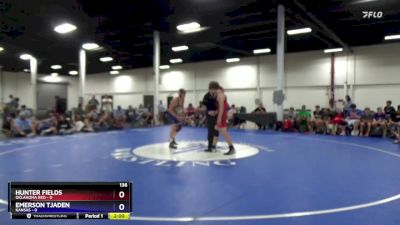 136 lbs Placement Matches (8 Team) - Hunter Fields, Oklahoma Red vs Emerson Tjaden, Kansas