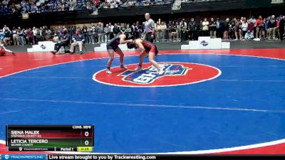 125 lbs Cons. Semi - Leticia Tercero, Gilmer County vs Siena Malek, Stephens County HS