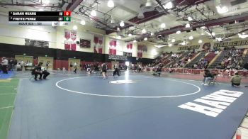 155 lbs 3rd Place Match - Yvette Perez, Santa Ana Valley vs Sarah Huang, Harvard Westlake