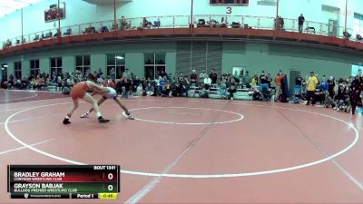 80 lbs Cons. Round 1 - Bradley Graham, Corydon Wrestling Club vs Grayson Babjak, Bulldog Premier Wrestling Club