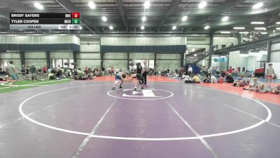 123 lbs Rr Rnd 8 - Brody Sayers, DoughBoy WC - BHS vs Tyler Cooper, Michigan Premier Blue - BHS