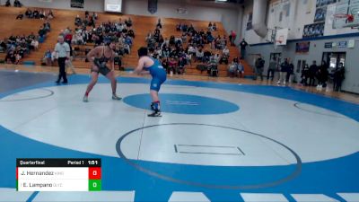 195 lbs Quarterfinal - Elijah Lampano, Olympic vs Jefferson Hernandez, Kingston