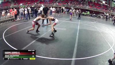 117 lbs Cons. Round 4 - Andrik Sorrells, Norfolk Jr Wrestling Club vs Knox Naughton, Nebraska Boyz