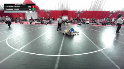 14U Boys - 115 lbs 5th Place Match - Asher Sargent, U.P. Elite Wrestling vs Gabriel Poyer, Askren Wrestling Academy
