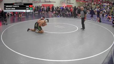 215 lbs 5th Place Match - Elijah Cruz, Sweet Home vs Abhijeet Saroya, Kentwood