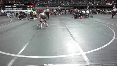 112 lbs Round Of 16 - Gabby Kyzima, Lakeland vs Adrienne Rodriguez, Frezzo Fight Factory