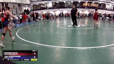 103 lbs Cons. Round 2 - Lexi Doerflinger, Hiram College vs Summer Batts, Lock Haven University