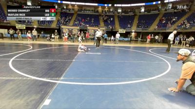 48 lbs Semifinal - Moses Crawley, Bristol Twp vs Waylon Rice, Laurel Highlands