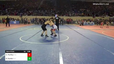 Semifinal - Chayse Polifka, Perry Youth Wrestling vs Richard Kantor, Grove Takedown Club