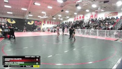 105 lbs Champ. Round 1 - Miranda Gutiérrez, Highland (Bakersfield) vs Jenniyah Duarte, Sanger