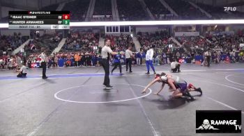 85 lbs Cons. Semi - Isaac Steiner, Hoisington WC vs Hunter Armanees, Piper