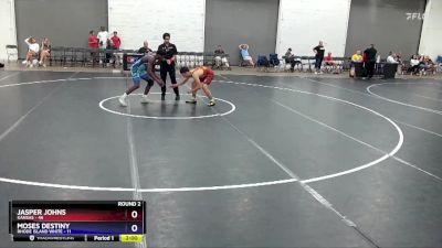 136 lbs Round 2 (6 Team) - Jasper Johns, Kansas vs Moses Destiny, Rhode Island White