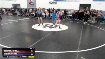 118 lbs Semifinal - Braelyn Troxell, Pioneer Grappling Academy vs Chevelle Lamb, Soldotna Whalers Wrestling Club