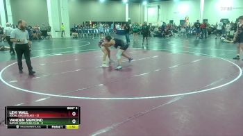 132 lbs Quarterfinals (8 Team) - Vanden Sigmond, Naples Wrestling Club vs Levi Wall, Social Circle Black