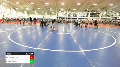 55 lbs Final - Maeve Fernald, Smitty's Wrestling Barn vs Enzleigh Webber, ME Trappers WC