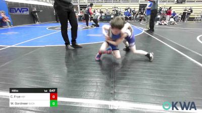 49 lbs Round Of 16 - Cyler Frye, HBT Grapplers vs Weston Gordneer, Buck Pride Wrestling