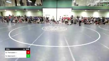 55 lbs Consi Of 8 #2 - Blayden Thompson, NC vs Noah Desmond, PA