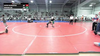 65 lbs Rr Rnd 3 - Javon Haliburton, Mat Warriors Red vs Edward Lee, Broad Axe White