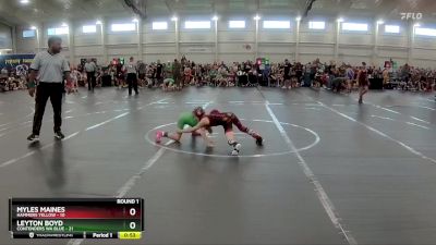 56 lbs Round 1 (8 Team) - Leyton Boyd, Contenders WA Blue vs Myles Maines, Hammers Yellow