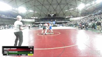 4A 285 lbs Cons. Round 1 - Trey Monaghan, Tahoma vs Brooks Knight, Kamiakin