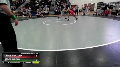 138 lbs Semifinal - Orlando Mcclain, Lions Wrestling Academy vs Brock Johnson, Paola