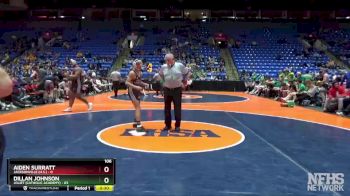 106 lbs Quarterfinals (8 Team) - Frank Hungerford, Jacksonville (H.S.) vs Noah Avina, Joliet (Catholic Academy)