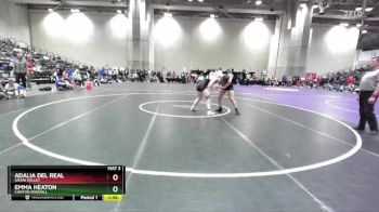 155 lbs Quarterfinal - Adalia Del Real, Grain Valley vs Emma Heaton, Canyon Randall