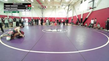 149 lbs Quarterfinal - Angel Salgado, Victor Valley College vs Kenny Rodgers, Fresno City College