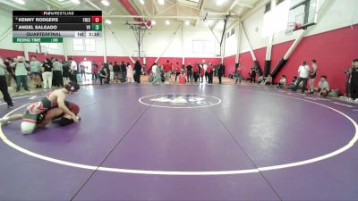 149 lbs Quarterfinal - Angel Salgado, Victor Valley College vs Kenny Rodgers, Fresno City College