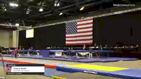 Emory Wyatt - Tumbling, Southlake Gymnastics - 2021 USA Gymnastics Championships