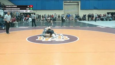 3 - 106 lbs Cons. Round 3 - Julian Nussbaum, Harrisonburg vs Caleb Flores, Pulaski County