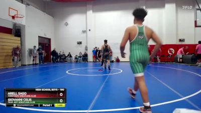 190 lbs Cons. Semi - Giovanni Celis, Team Jeff Wrestling Club vs Arell Sago, Yorktown Wrestling Club