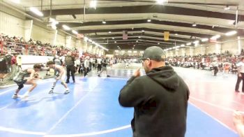 116 lbs Consi Of 4 - Damien YoungEagle, Stout Wr Acd vs Samuel Urioste, NM Bad Boyz