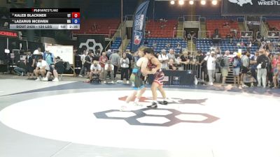120 lbs Cons. Sub-semis - Kaleb Blackner, Utah vs Lazarus McEwen, Washington