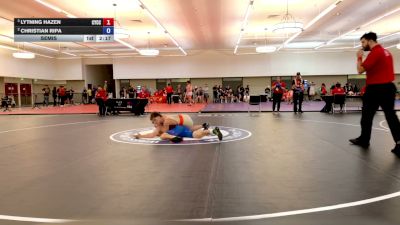 138 lbs Semis - Lytning Hazen, Community Youth Center - Concord Campus Wrestling vs Christian Ripa