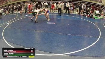 132 lbs Champ. Round 2 - Asa Fisher, Altamont Longhorns vs Cole Irwin, Gold Rush