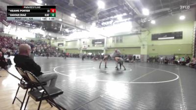 126 lbs Quarterfinal - Davian Diaz, BELMONT vs Keawe Porter, EAGLE ROCK