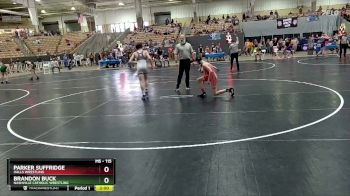 115 lbs Semifinal - Parker Suffridge, Halls Wrestling vs Brandon Buck, Nashville Catholic Wrestling