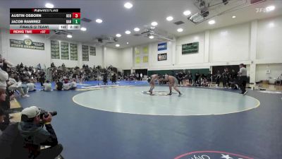 157 lbs Finals (2 Team) - Austin Osborn, Grand Canyon University Club vs Jacob Ramirez, Bandit