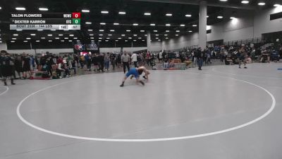 144 lbs Cons. Rd Of 16 - Talon Flowers, Wrecking Crew Wrestling Club vs Dexter Karron, Owasso Takedown Club