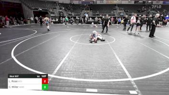 120 lbs 7th Place - Levi Rose, Webb City Youth Wrestling vs Cooper Miller, Harrah Little League Wrestling