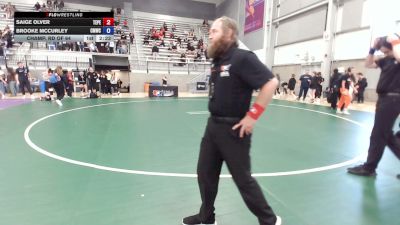 55 lbs Champ. Rd Of 64 - Saige Olver, Team Pennsylvania vs Brooke McCurley, Colorado Mesa Wrestling Club