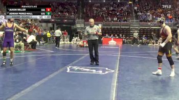3A-175 lbs Champ. Round 2 - Jaxon Miller, Carlisle vs Adrian Perez-Hall, Burlington