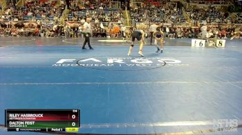 114 lbs Quarterfinal - Dalton Feist, Napoleon G-S vs Riley Hasbrouck, Hettinger/Scranton