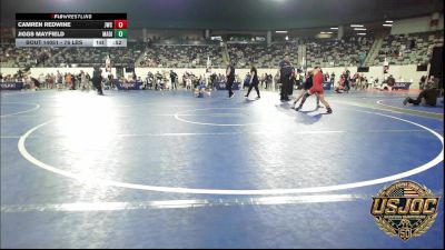 76 lbs Consi Of 8 #1 - Camren Redwine, Juggernaut Wrestling Club vs Jiggs Mayfield, Madill Takedown