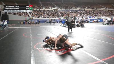 134-D1 3rd Place Match - Remington Judd, Desert Ridge High School vs Alejandro Tarin, Mountain View (Mesa) High School
