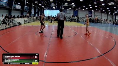 84 lbs Rd# 6- 9:00am Saturday Final Pool - Sebastian Shine, PA Gold vs Elijah Merritt, Minion Black