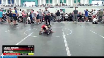 56 lbs Round 7 (8 Team) - Louden Corcetti, Young Guns vs Eesa Mirza, Florida Scorpions Black