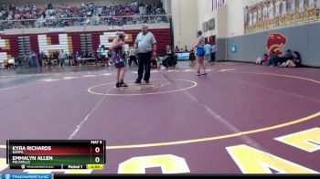 165 lbs Quarterfinal - Kyra Richards, Nampa vs Emmalyn Allen, Pocatello